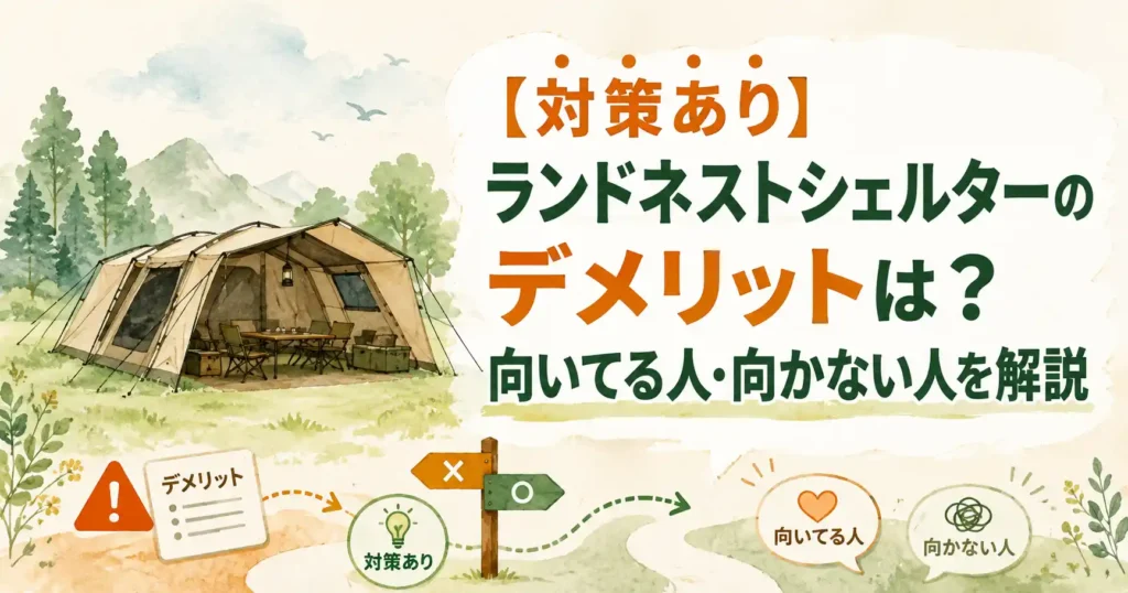 ランドネストシェルター デメリット