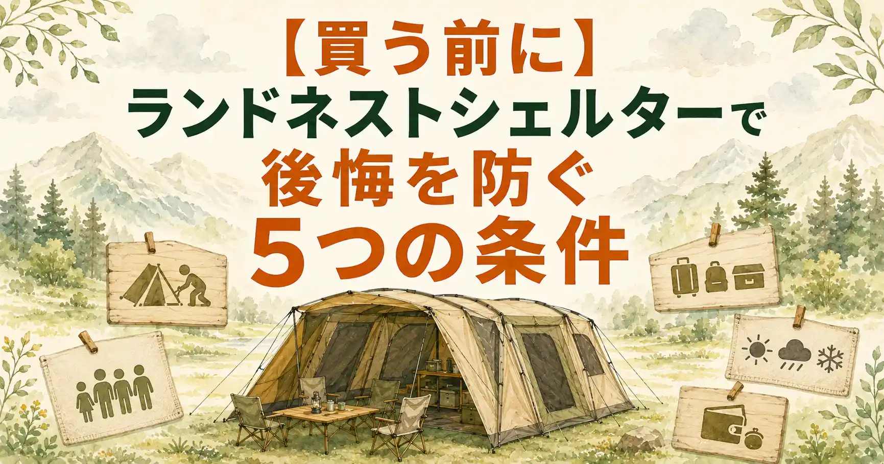 ランドネスト シェルター 後悔