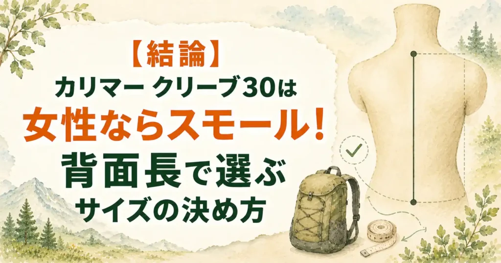 カリマー クリーブ30 女性
