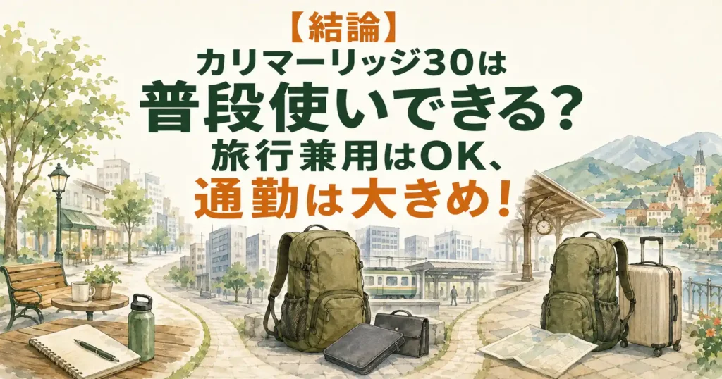 カリマー リッジ 30 普段使い