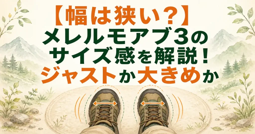 メレルモアブ3 サイズ感