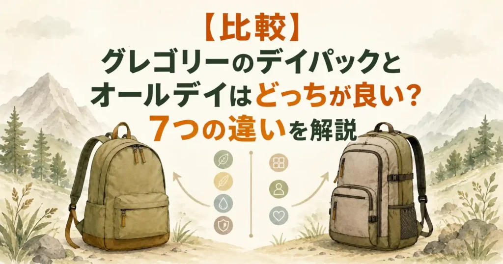 グレゴリー デイパック オールデイ どっち