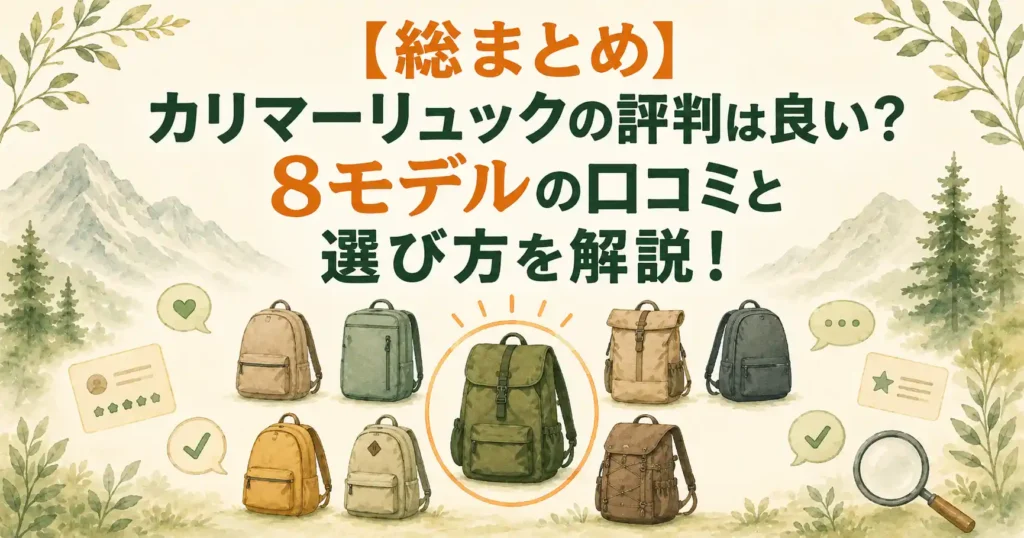 カリマーリュック 評判