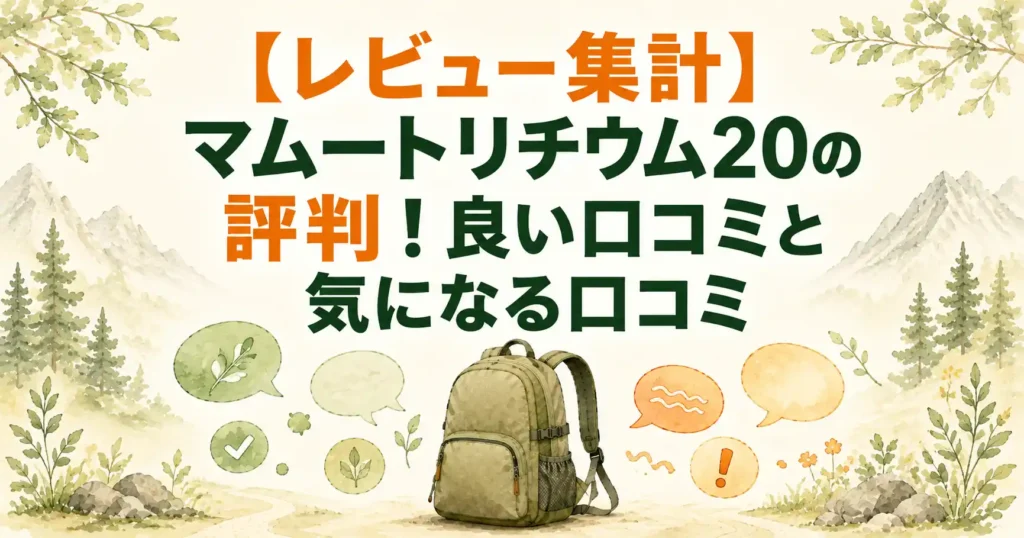 マムートリチウム20 レビュー