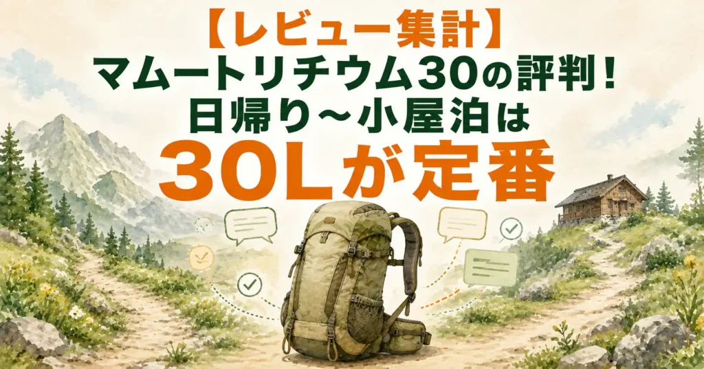 マムート リチウム30 レビュー