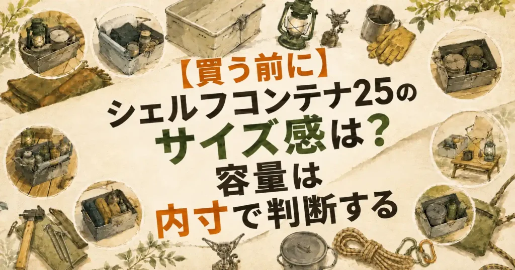 シェルコン25 サイズ