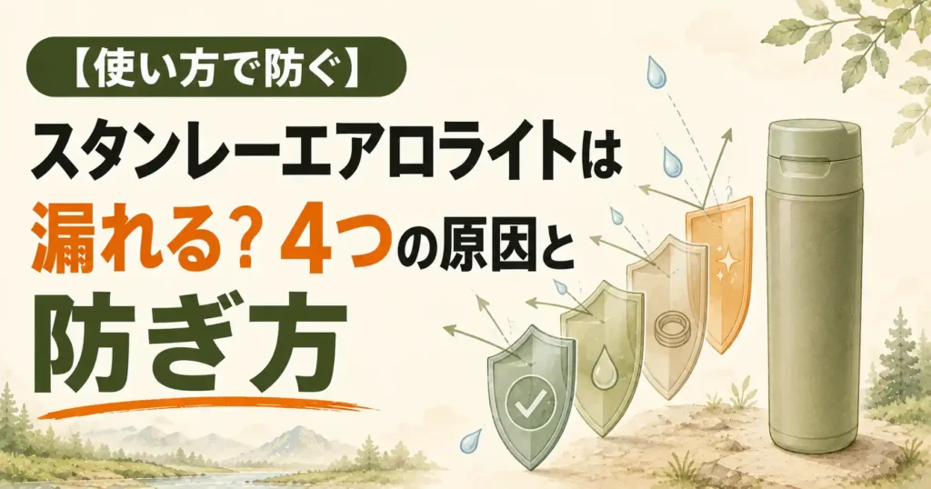スタンレー エアロライト 漏れる