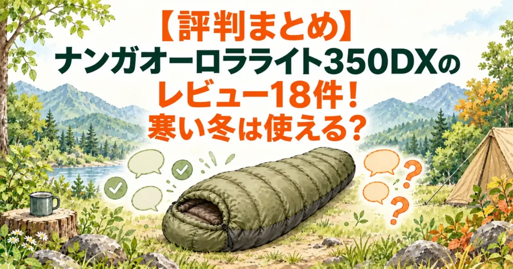 ナンガ オーロラライト 350dx レビュー
