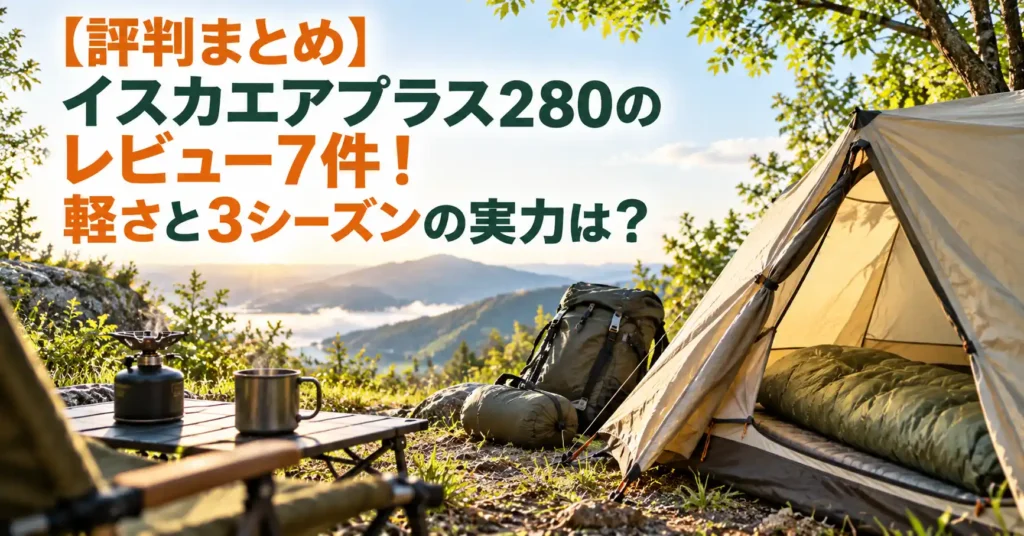 イスカ エア プラス 280 レビュー