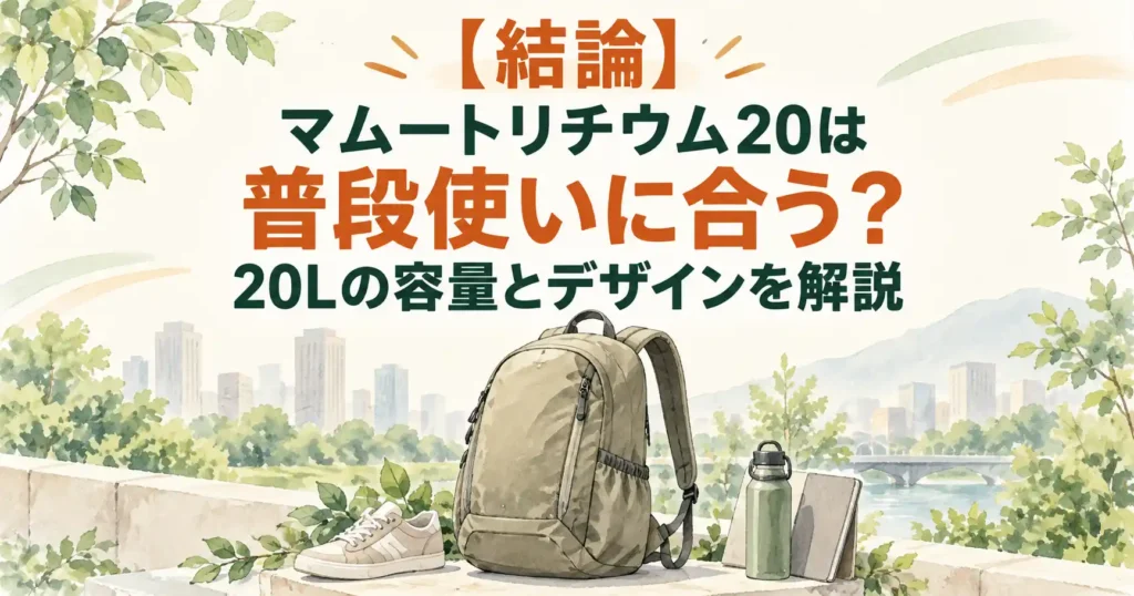 マムート リチウム20 普段使い