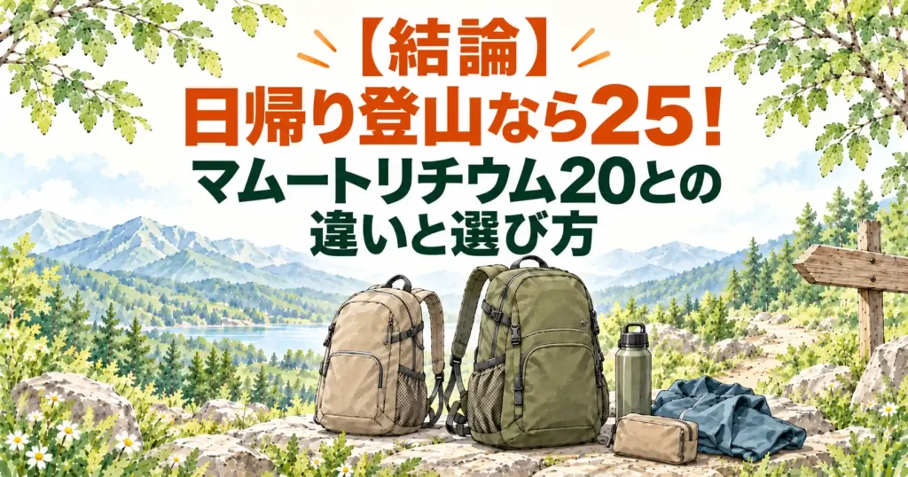 マムート リチウム20 25 違い